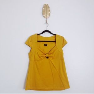 Steady pin up mustard top 2XL